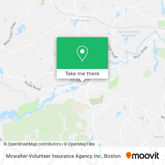 Mapa de Mcwalter-Volunteer Insurance Agency, Inc.