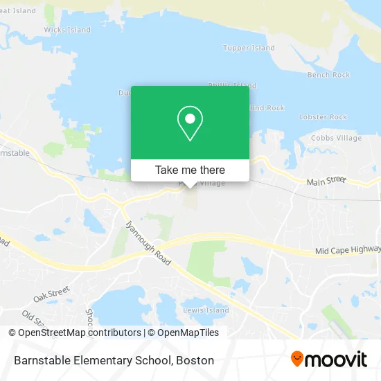 Barnstable Elementary School map