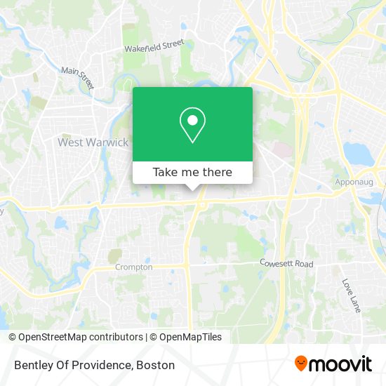 Bentley Of Providence map