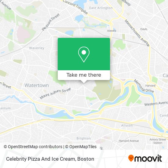 Celebrity Pizza And Ice Cream map