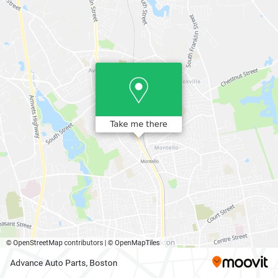 Advance Auto Parts map