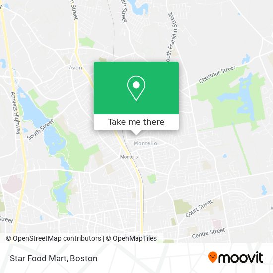 Star Food Mart map