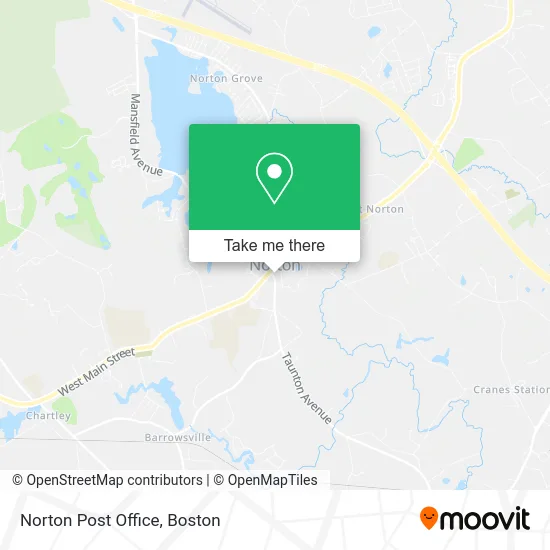 Norton Post Office map