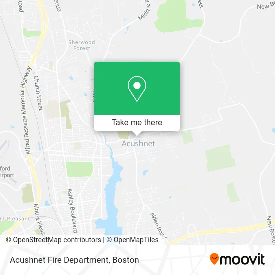 Acushnet Fire Department map
