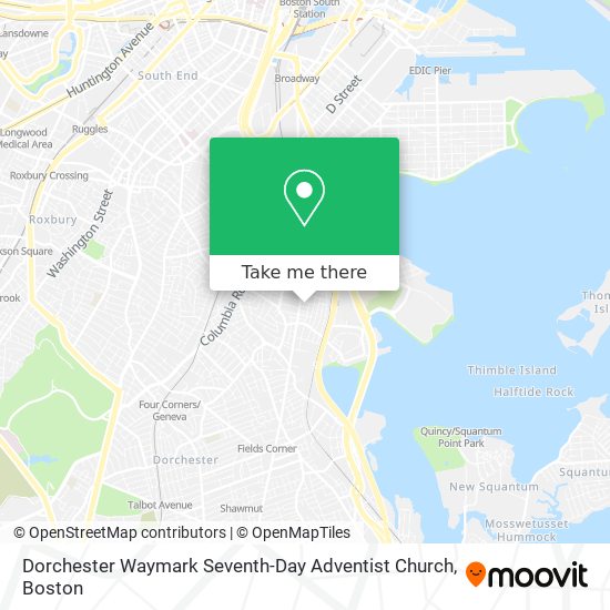 Dorchester Waymark Seventh-Day Adventist Church map