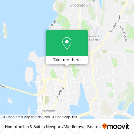 Hampton Inn & Suites Newport / Middletown map