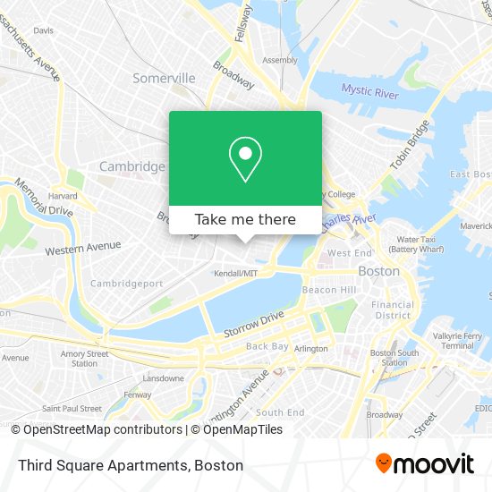 Mapa de Third Square Apartments