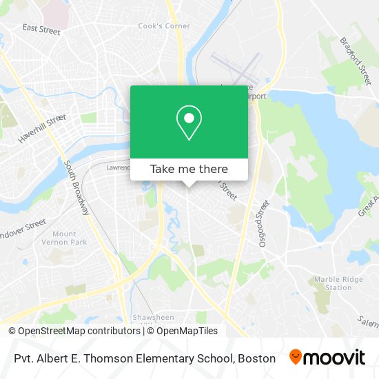 Mapa de Pvt. Albert E. Thomson Elementary School