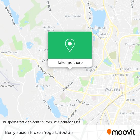 Mapa de Berry Fusion Frozen Yogurt