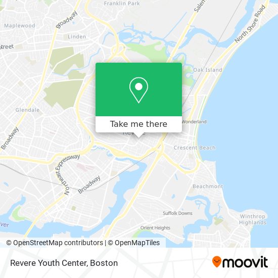 Revere Youth Center map