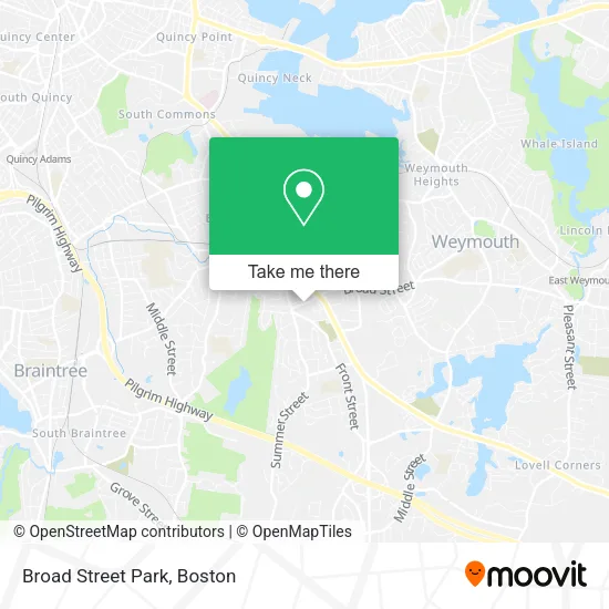 Mapa de Broad Street Park