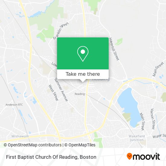 Mapa de First Baptist Church Of Reading