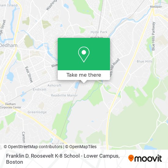 Mapa de Franklin D. Roosevelt K-8 School - Lower Campus