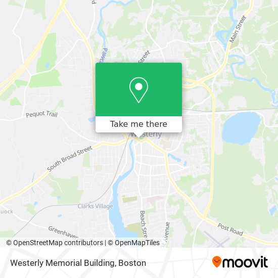 Westerly Memorial Building map