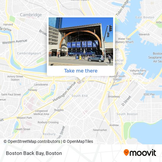 Mapa de Boston Back Bay