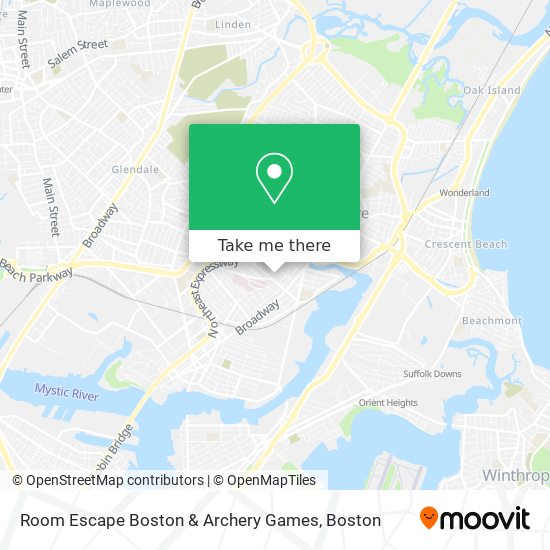 Room Escape Boston & Archery Games map