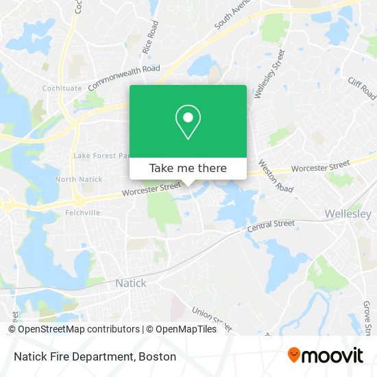 Natick Fire Department map