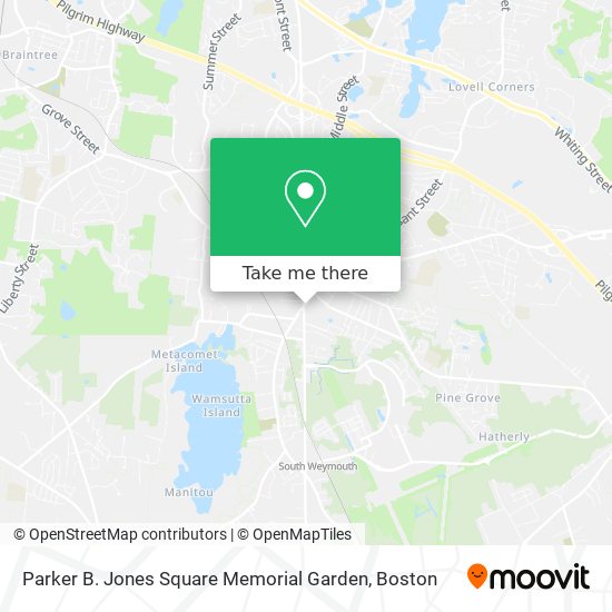 Mapa de Parker B. Jones Square Memorial Garden