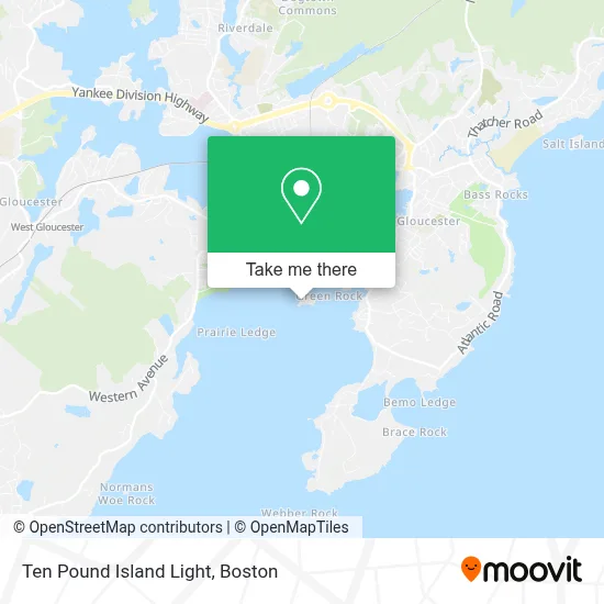 Ten Pound Island Light map