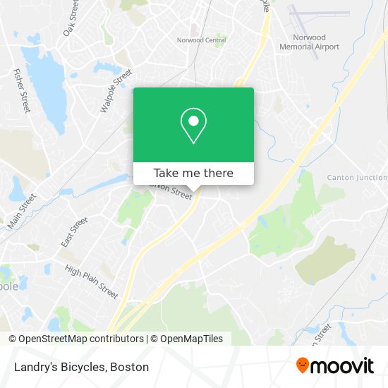 Landry's Bicycles map