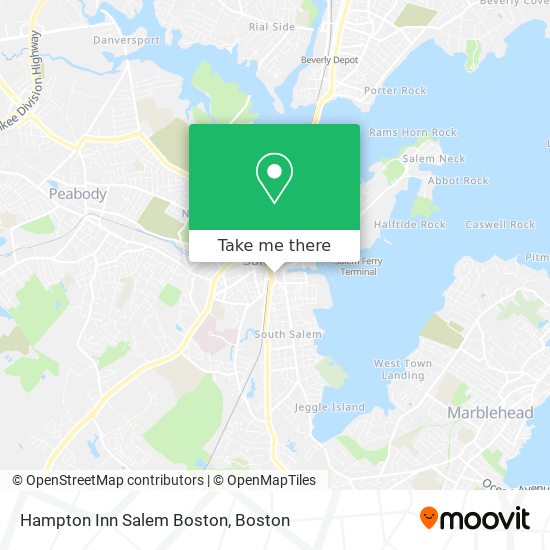 Mapa de Hampton Inn Salem Boston
