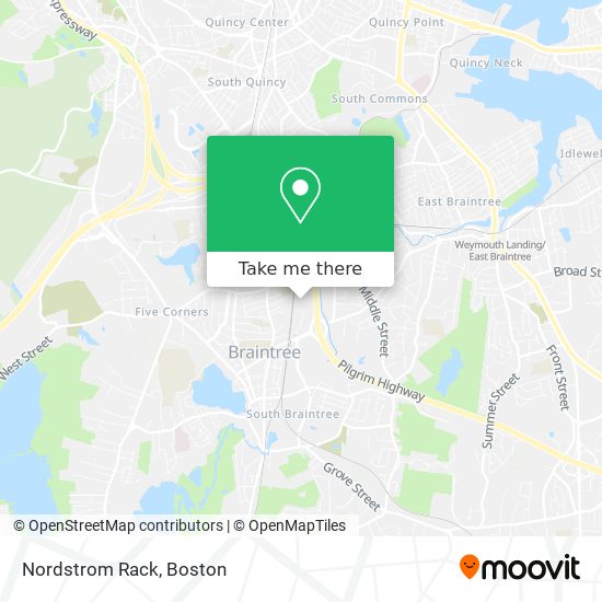 Mapa de Nordstrom Rack