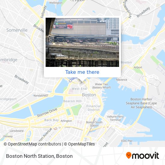 Mapa de Boston North Station