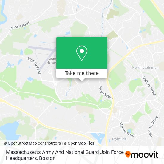 Mapa de Massachusetts Army And National Guard Join Force Headquarters