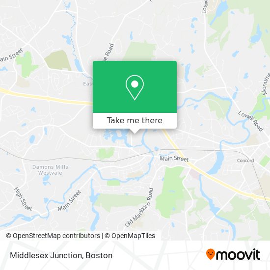 Mapa de Middlesex Junction