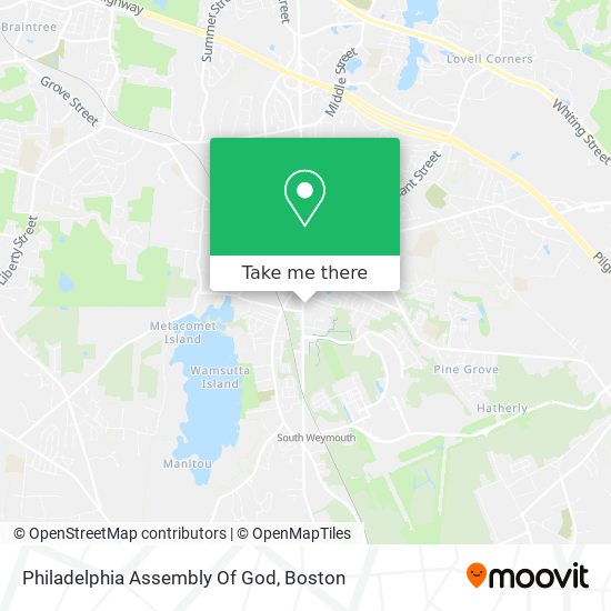 Mapa de Philadelphia Assembly Of God