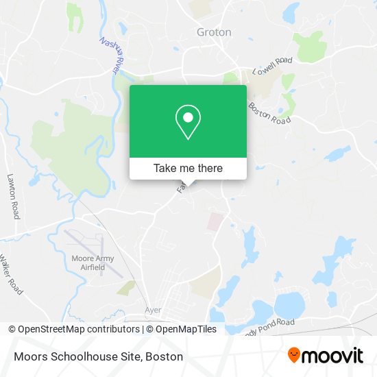 Moors Schoolhouse Site map