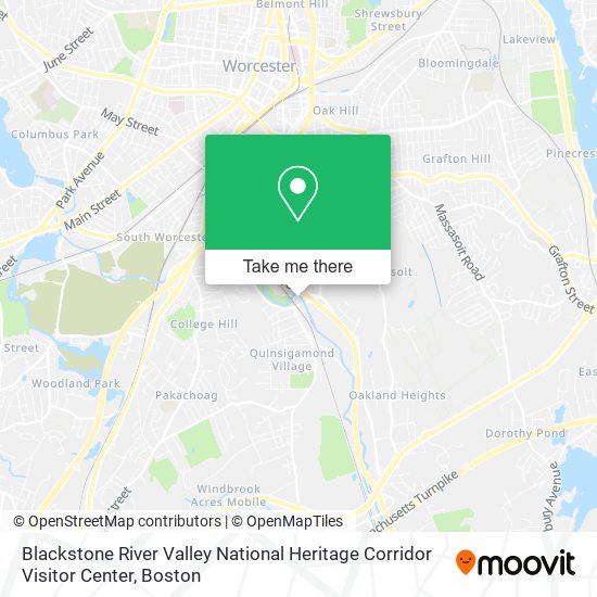 Mapa de Blackstone River Valley National Heritage Corridor Visitor Center