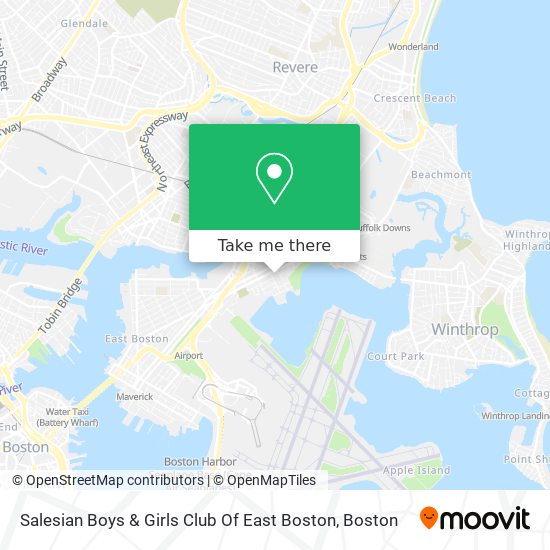 Mapa de Salesian Boys & Girls Club Of East Boston