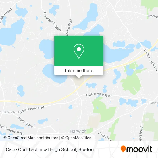 Cape Cod Technical High School map