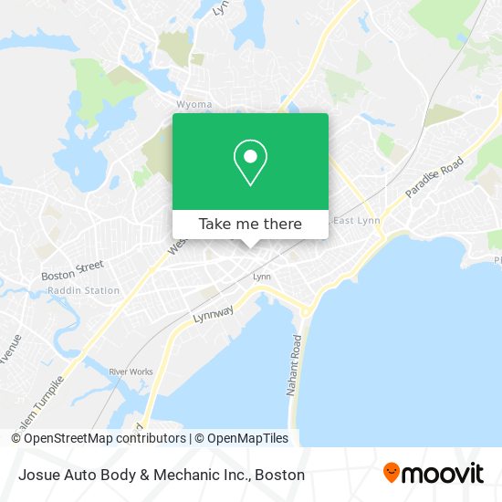 Mapa de Josue Auto Body & Mechanic Inc.