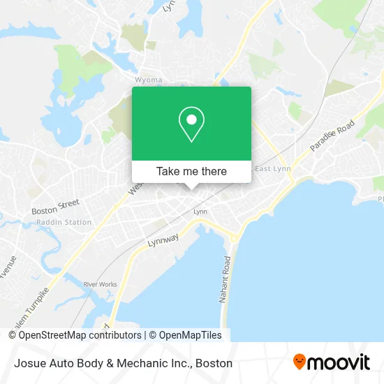 Josue Auto Body & Mechanic Inc. map