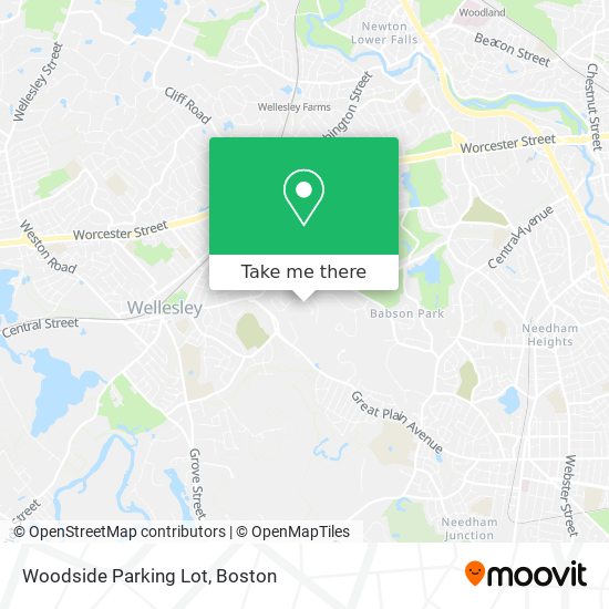 Woodside Parking Lot map