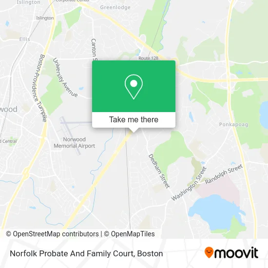 Norfolk Probate And Family Court map