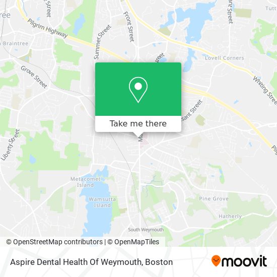 Mapa de Aspire Dental Health Of Weymouth