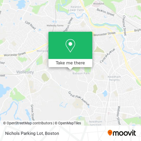 Nichols Parking Lot map