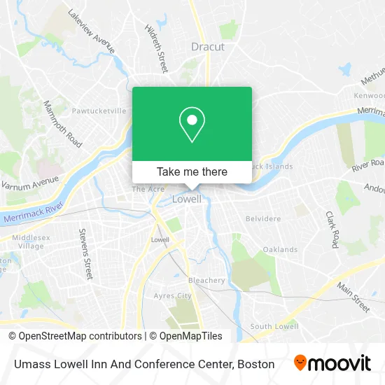 Umass Lowell Inn And Conference Center map