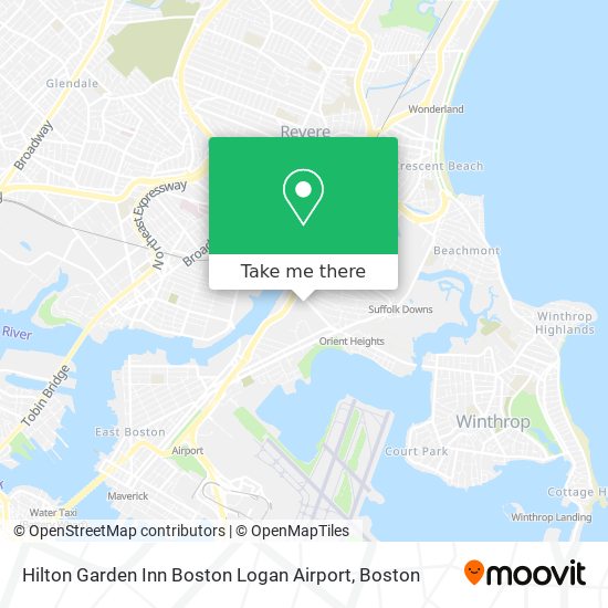 Mapa de Hilton Garden Inn Boston Logan Airport