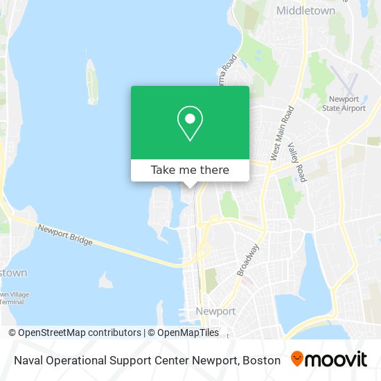 Mapa de Naval Operational Support Center Newport