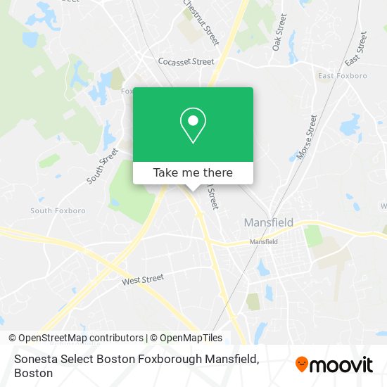 Sonesta Select Boston Foxborough Mansfield map