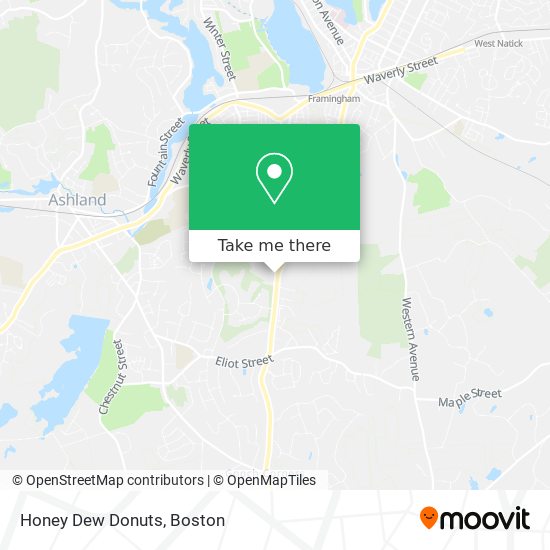 Honey Dew Donuts map