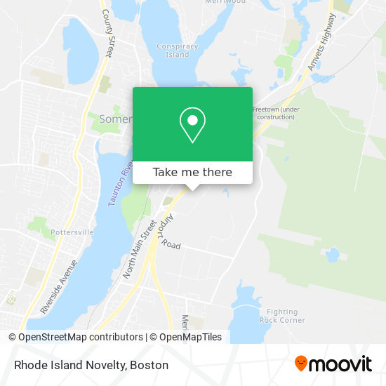 Rhode Island Novelty map