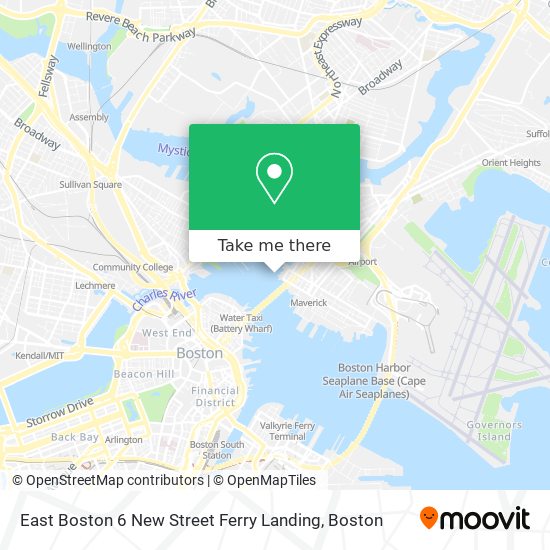 Mapa de East Boston 6 New Street Ferry Landing