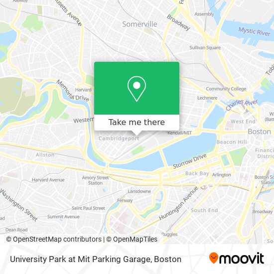 Mapa de University Park at Mit Parking Garage