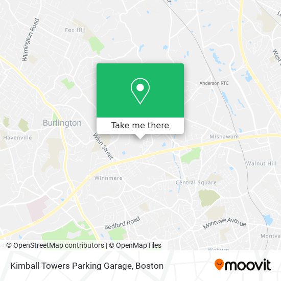 Kimball Towers Parking Garage map