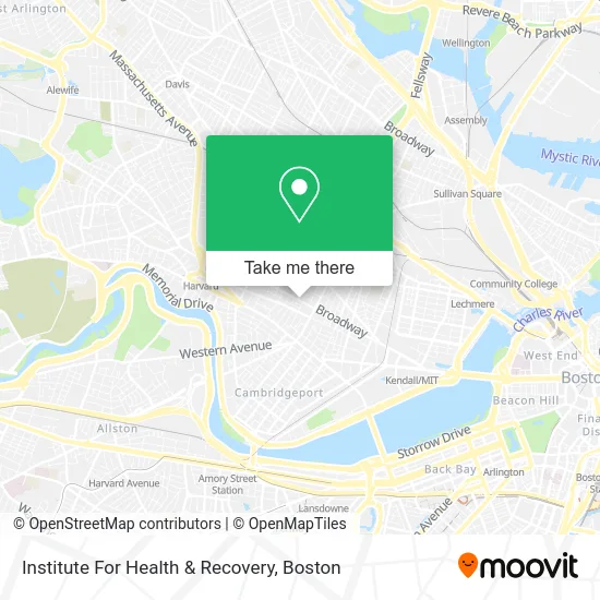 Institute For Health & Recovery map